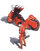 Kaneda et sa moto d'enfer
