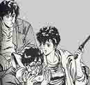 Le trio que l'on voit rarement ensemble.